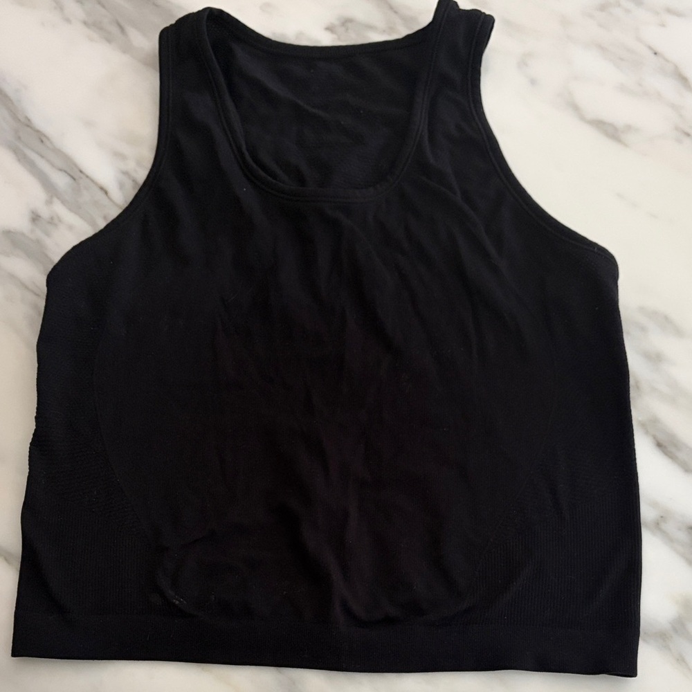 Sweaty Betty Black Scoop Neck Tank Top